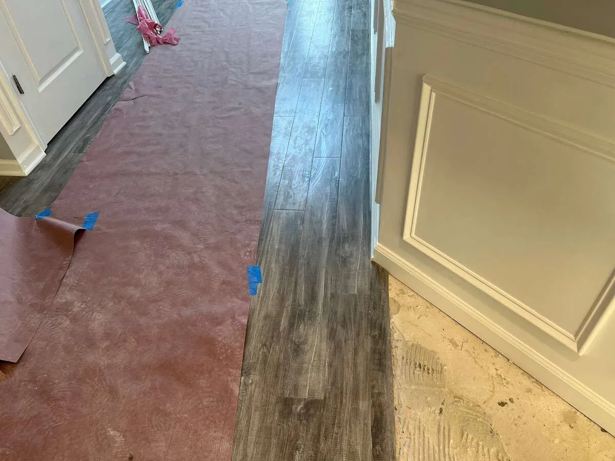 Completed marble shower restoration in Fairfax